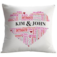 Monogramonline Inc. Personalized Couples Decorative Cushion Cover MOOL1030